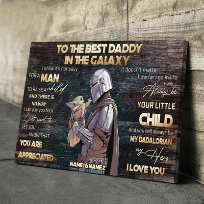 To The Best Daddy - Personalized The Force Poster