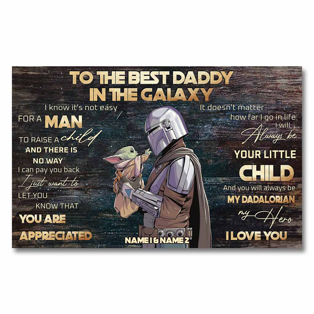 To The Best Daddy - Personalized The Force Poster