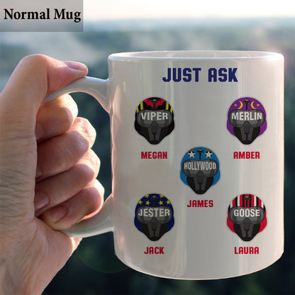 Top Dad The Man The Myth - Personalized Top Gun Mug