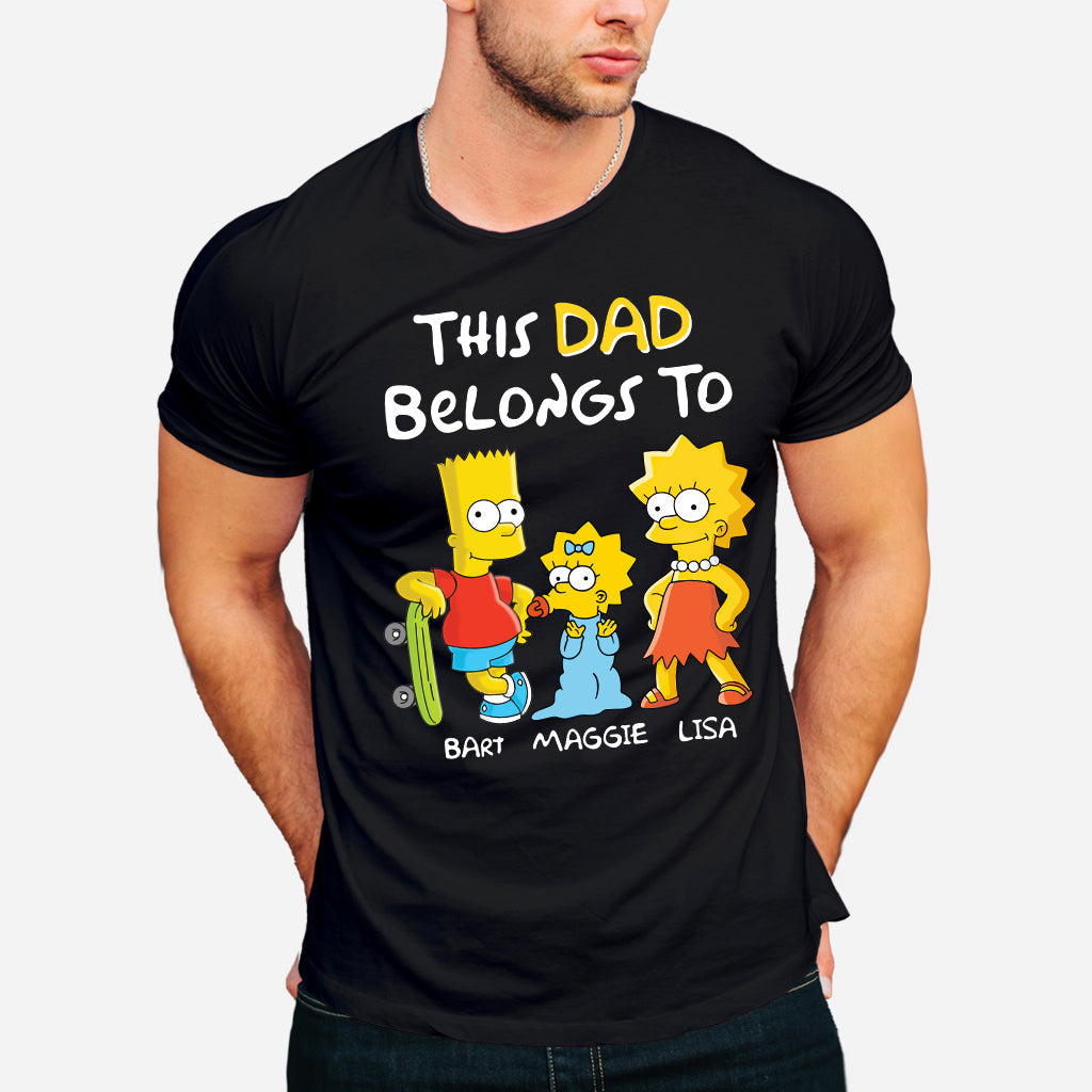 This Dad Belongs To - Personalized Father T-shirt and Hoodie