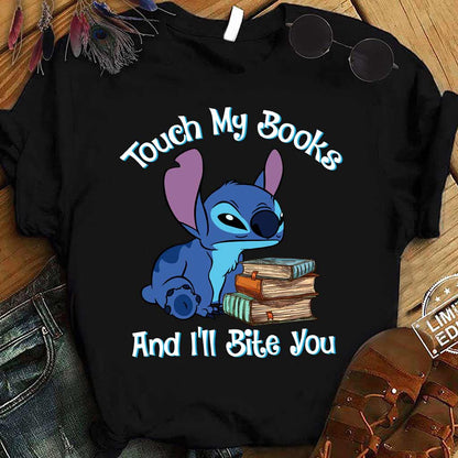 Touch My Books And I'll Bite You -Book T-shirt and Hoodie