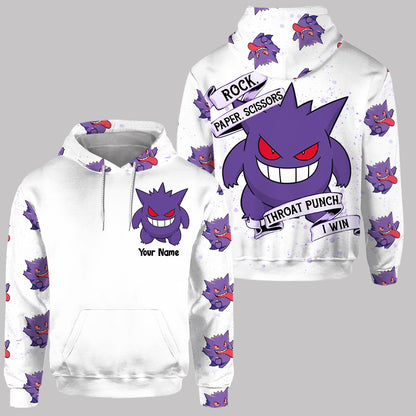 Throat Punch I Win - Personalized Monster Trainer Hoodie and Leggings