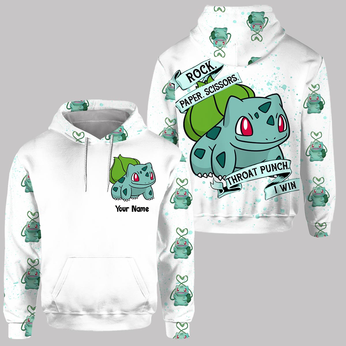 Throat Punch I Win - Personalized Monster Trainer Hoodie and Leggings