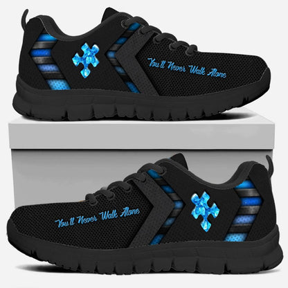 You'll Never Walk Alone - Personalized Autism Awareness Sneakers