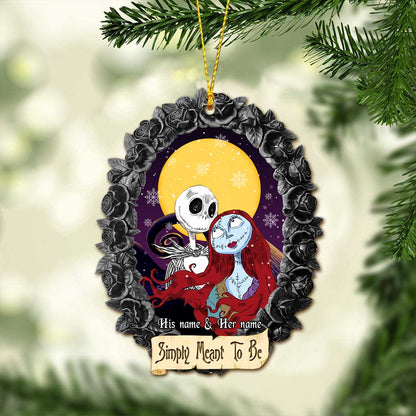 Simply Meant To Be - Personalized Christmas Nightmare Ornament (Printed On Both Sides)