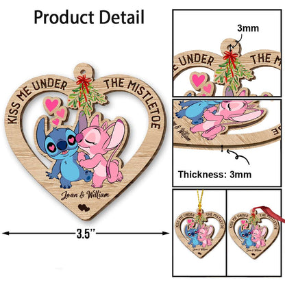 Ohana Love - Personalized Christmas Ornament (Printed On Both Sides)