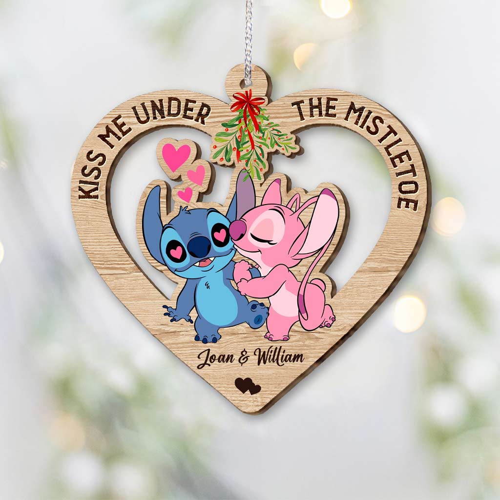 Ohana Love - Personalized Christmas Ornament (Printed On Both Sides)