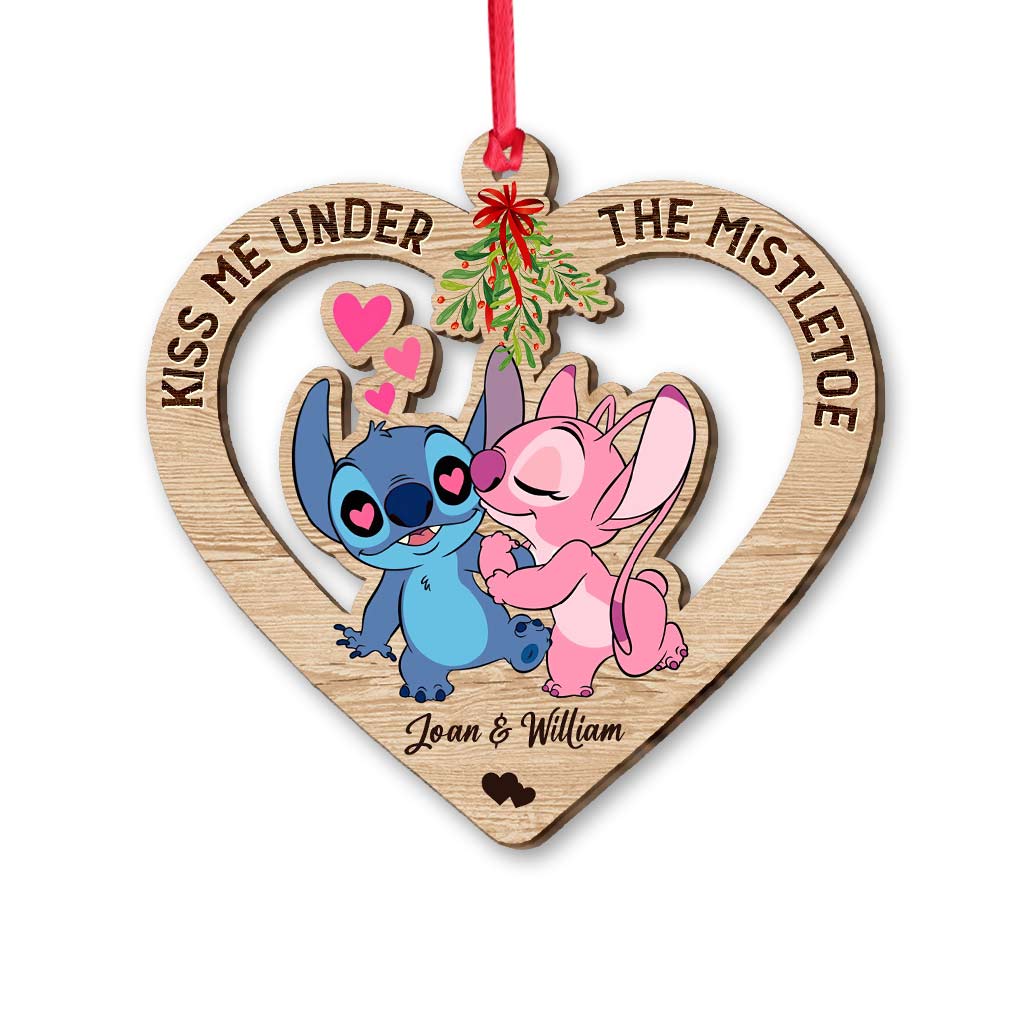 Ohana Love - Personalized Christmas Ornament (Printed On Both Sides)