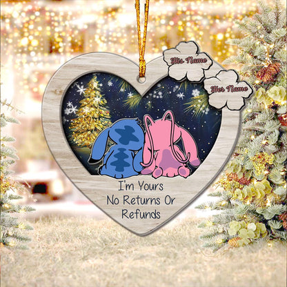 I'm Yours - Personalized Christmas Ohana Layers Mix Ornament