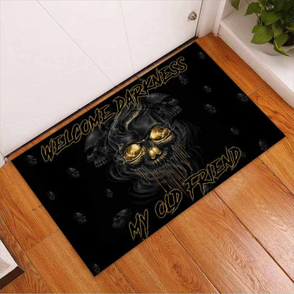 Welcome Darkness - Skull Doormat