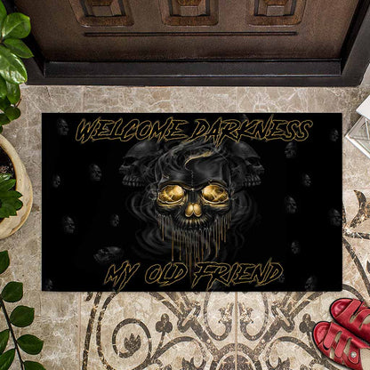 Welcome Darkness - Skull Doormat