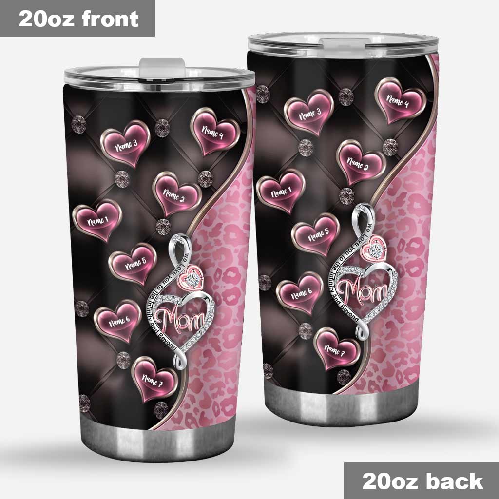 To The Infinity And Beyond Rose Gold - Mother's Day Personalized Tumbler