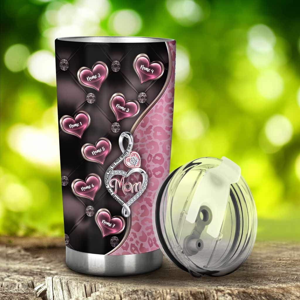 To The Infinity And Beyond Rose Gold - Mother's Day Personalized Tumbler