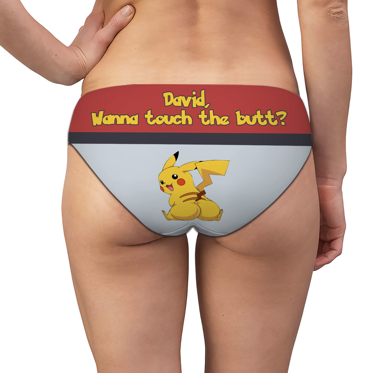 Wanna Touch The Butt - Personalized Monster Trainer Women Briefs