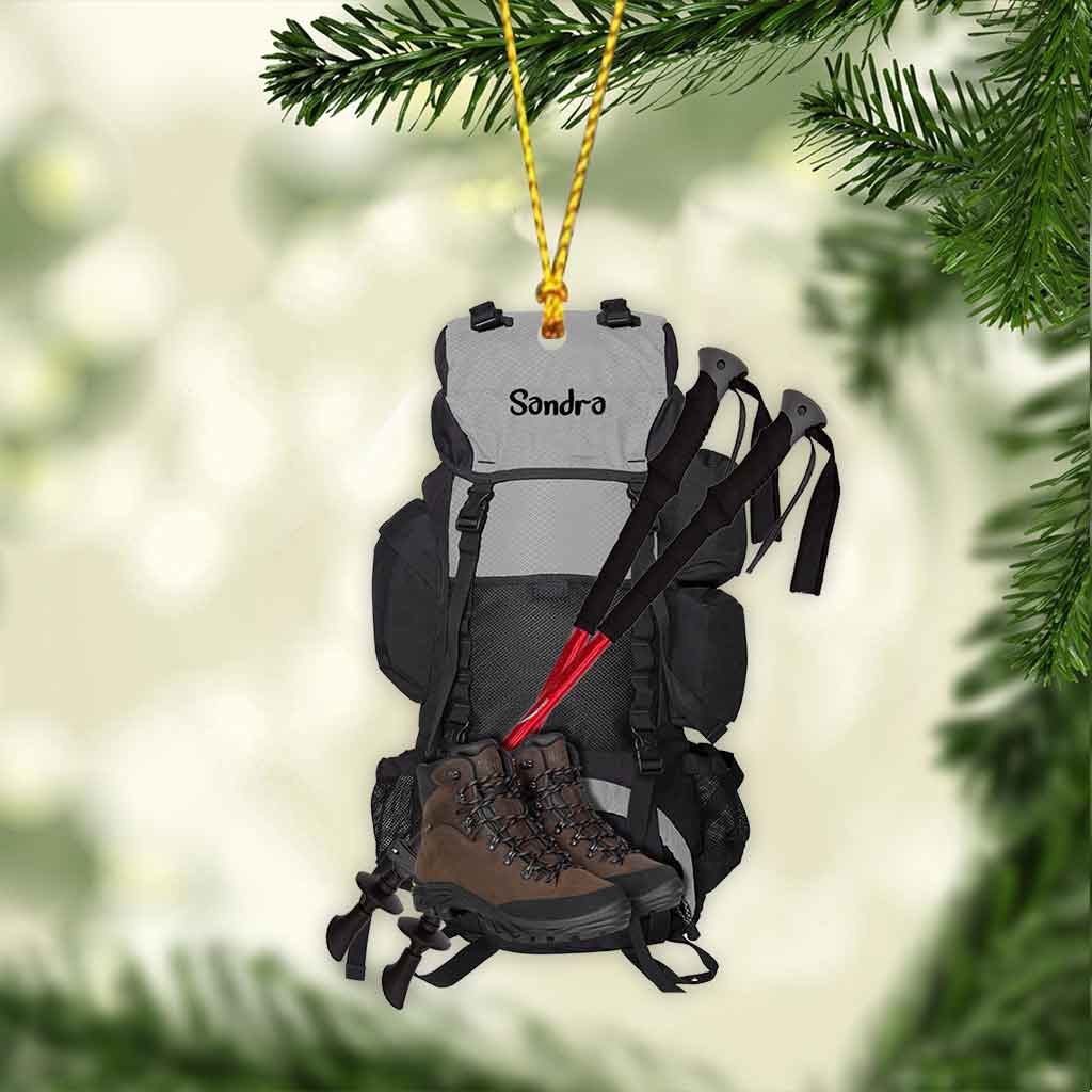 Hiking Lover - Personalized Christmas Ornament (Printed On Both Sides)