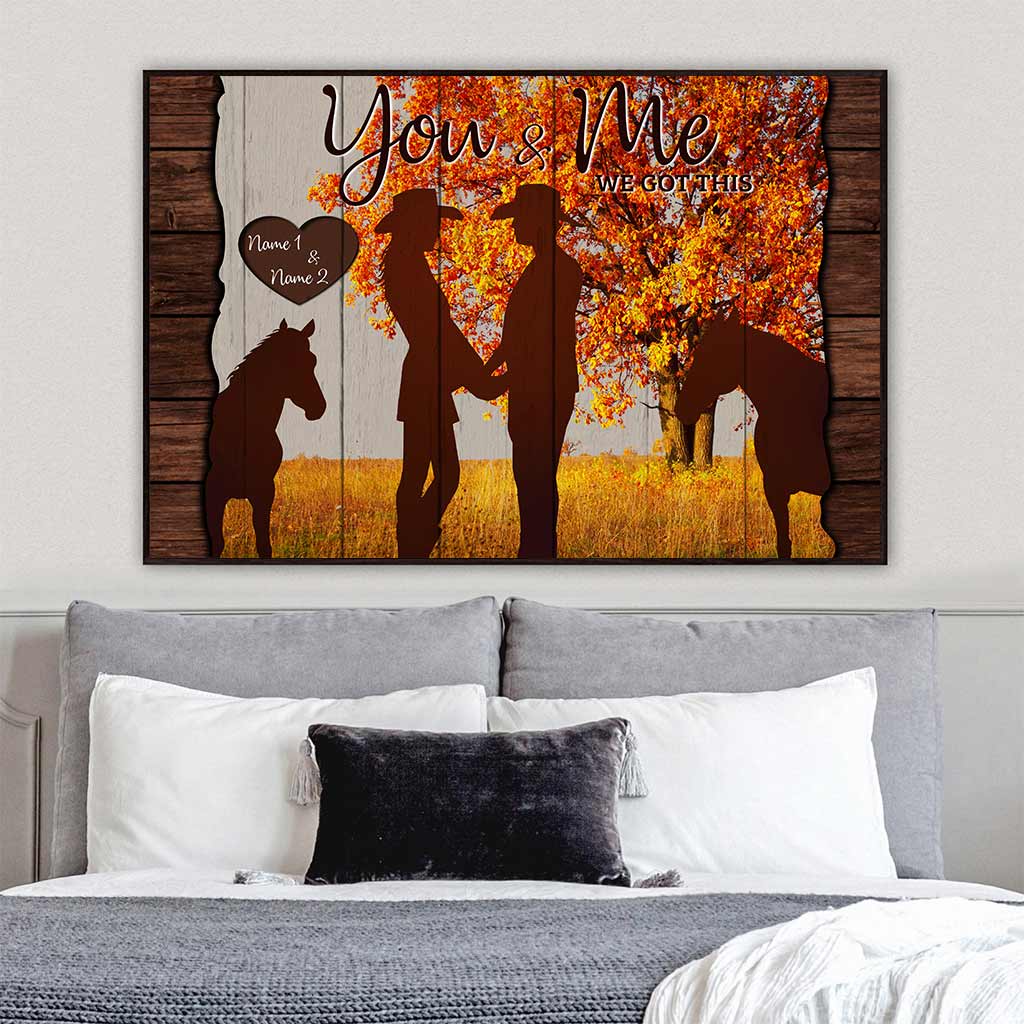 You Me & The Horses - Personalized Couple Poster