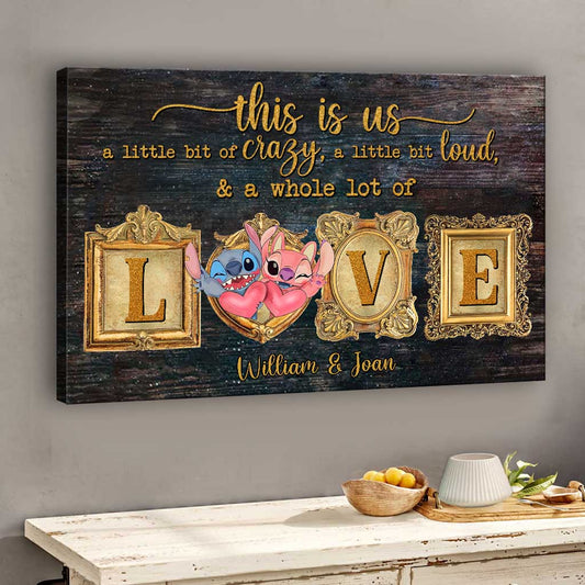 This Is Us - Personalized Couple Ohana Canvas And Poster