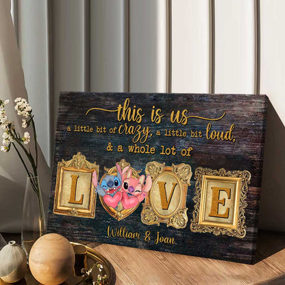 This Is Us - Personalized Couple Ohana Canvas And Poster