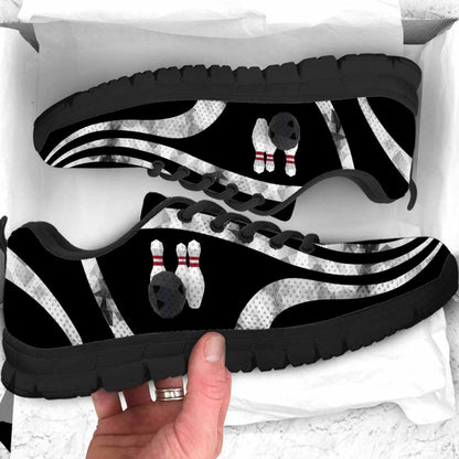 Unique Cute Black and White Women Bowling Shoes Design - Coolest Bowling Shoes