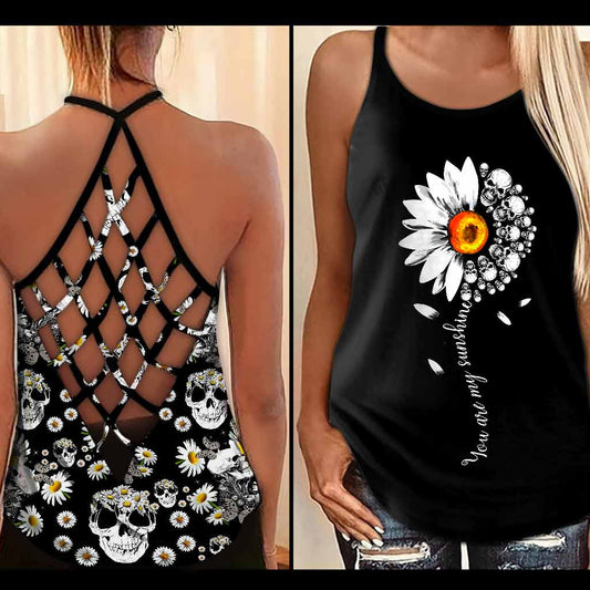 You Are My Sunshine - Skull Cross Tank Top