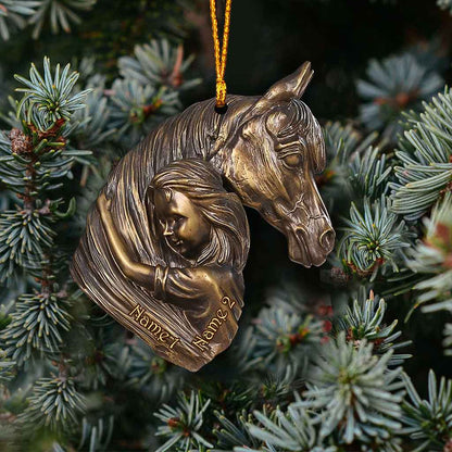 Horse Girl - Personalized Christmas Horse Ornament (Printed On Both Sides)