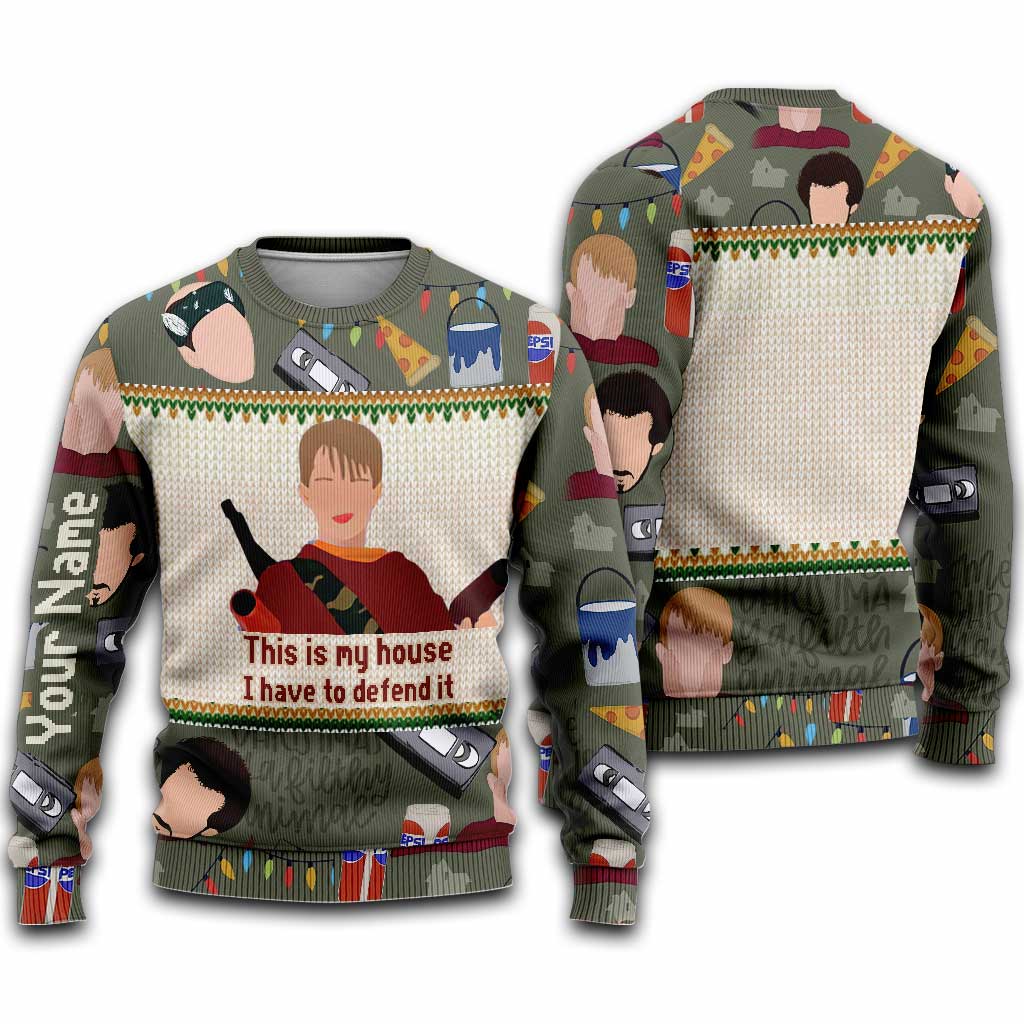 This Is My House - Personalized Christmas Sweater