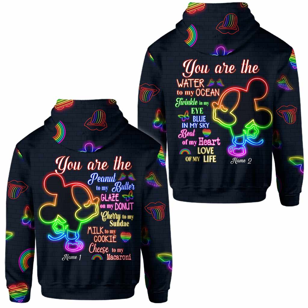 You Are The Love Of My Life - Personalized Couple LGBT Support All Over T-shirt and Hoodie