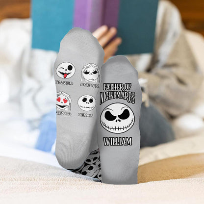 To My Dad - Personalized Nightmare Socks