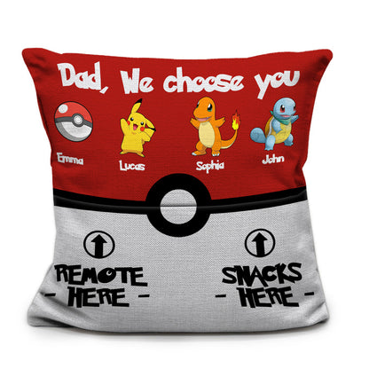 We Choose You - Personalized Monster Trainer Pocket Pillow