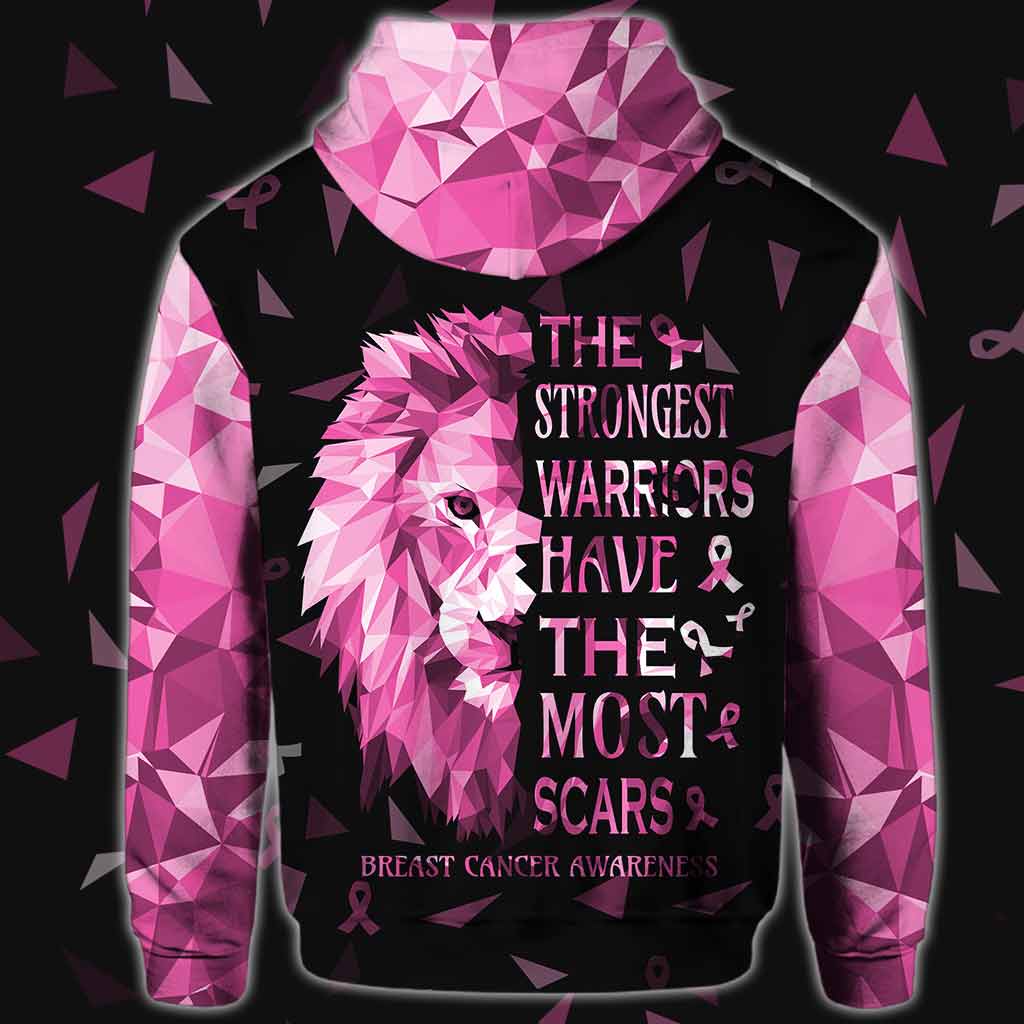 The Strongest Warriors - Breast Cancer Awareness Personalized All Over T-shirt and Hoodie