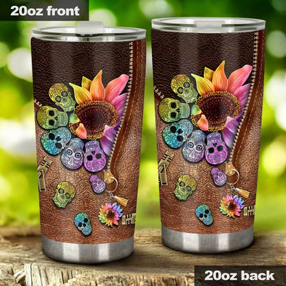 Zero Fcks Given - Skull Tumbler