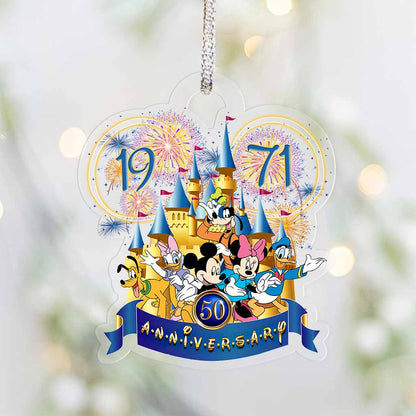 50 Years Of Magic - Mouse Transparent Ornament