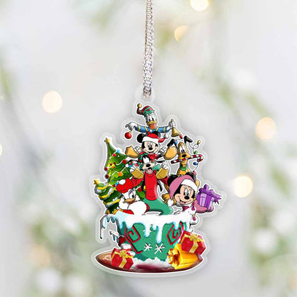 Christmas Magic Mouse Eears - Transparent Ornament