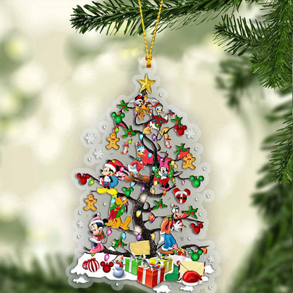 Christmas Tree Magic Mouse Eears - Christmas Transparent Ornament