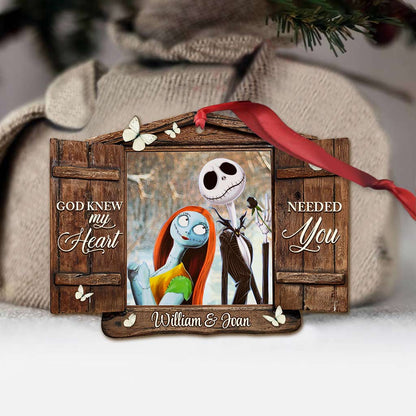 God Knew My Heart - Personalized Christmas Nightmare Ornament (Printed On Both Sides)