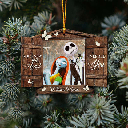 God Knew My Heart - Personalized Christmas Nightmare Ornament (Printed On Both Sides)