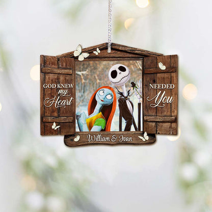 God Knew My Heart - Personalized Christmas Nightmare Ornament (Printed On Both Sides)