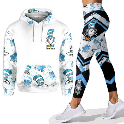 Whether You Color The World Or Light It Up Blue - Personalized Autism Awareness Hoodie and Leggings