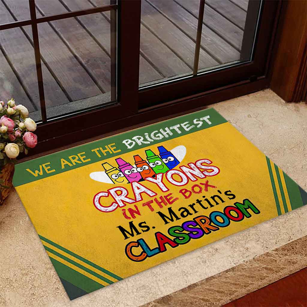 We Are The Brightest Crayons - Personalized Teacher Doormat