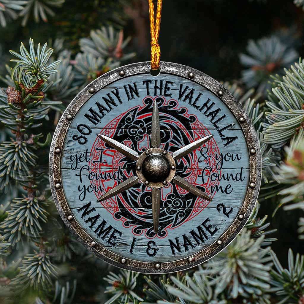 So Many In The Valhalla - Personalized Viking Ornament (Printed On Both Sides)