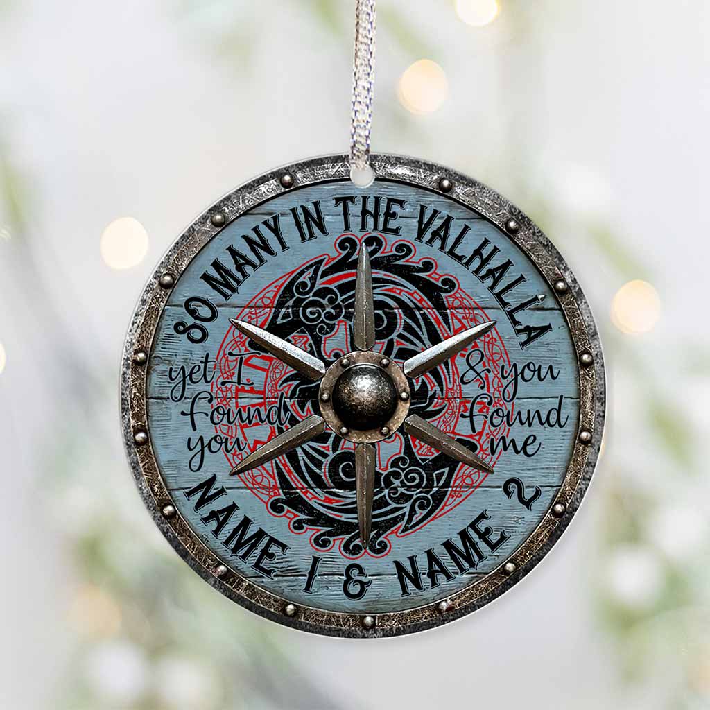 So Many In The Valhalla - Personalized Viking Ornament (Printed On Both Sides)