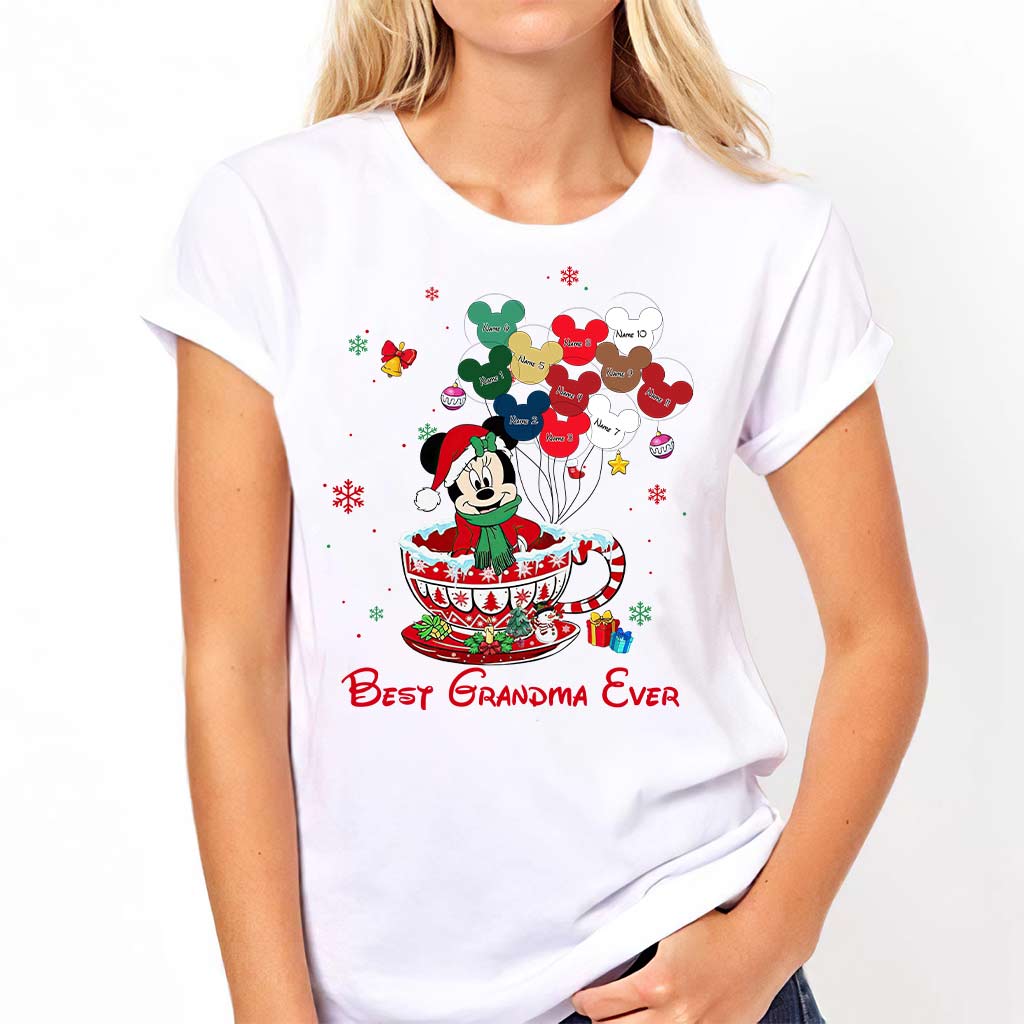 Best Grandma Ever - Personalized Christmas T-shirt and Hoodie