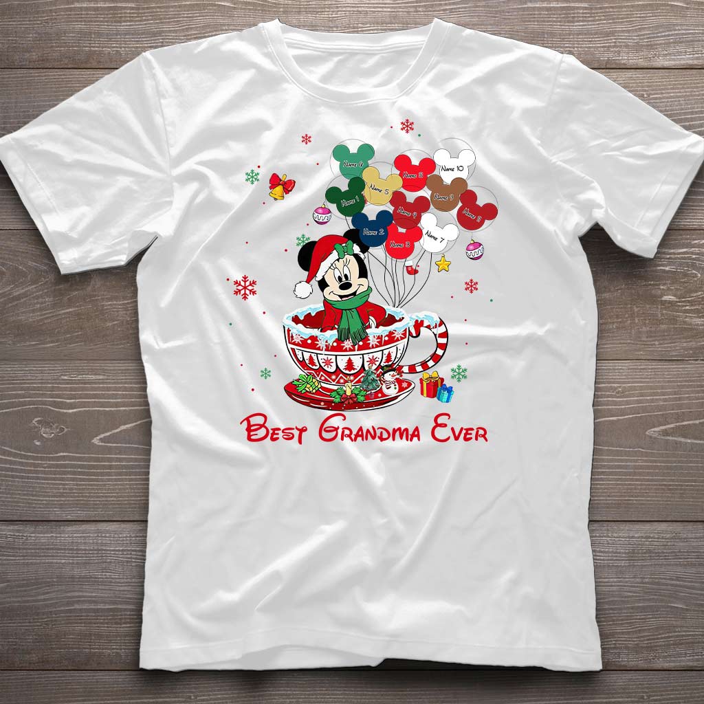 Best Grandma Ever - Personalized Christmas T-shirt and Hoodie