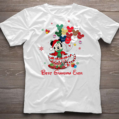 Best Grandma Ever - Personalized Christmas T-shirt and Hoodie