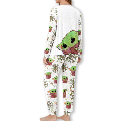 The Child - Personalized Christmas The Force Pajamas Set