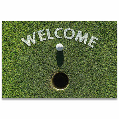 Welcome - Golf Doormat With 3D Pattern Print