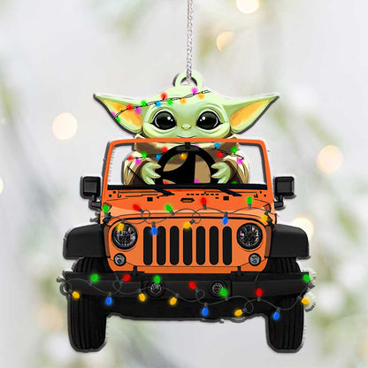 Driving I Am - Personalized Christmas Car Ornament (Printed On Both Sides)