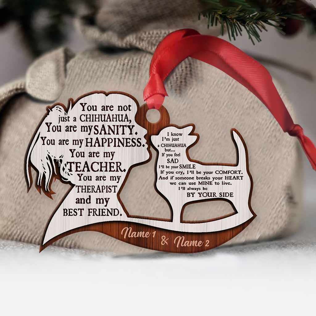 I Know I'm Just A Chihuahua - Personalized Christmas Chihuahua Ornament (Printed On Both Sides)