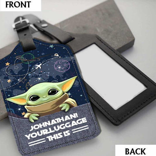 Your Luggage This Is - Personalized The Force Leather Luggage Tag