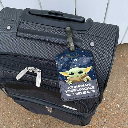 Your Luggage This Is - Personalized The Force Leather Luggage Tag